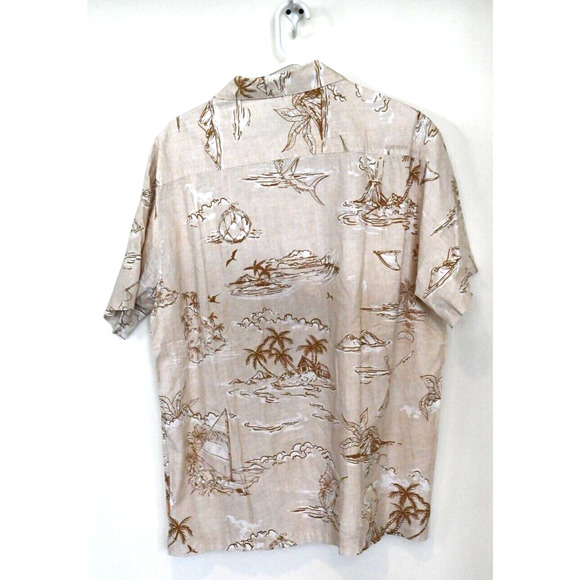 Quiksilver Men's Slack Line Button Up Collared Shirt WATERMAN COMFORT FIT - Picture 3 of 3